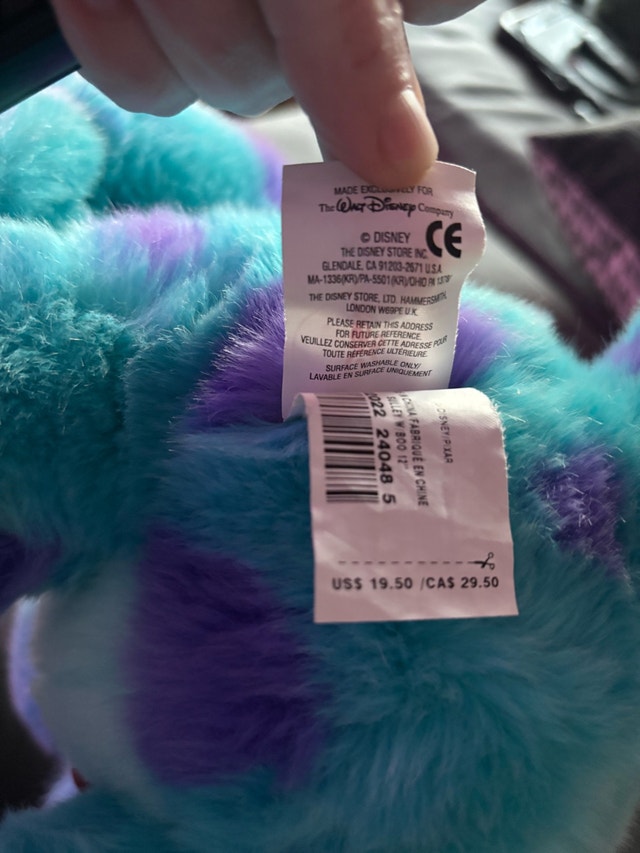 Disney Store Sulley Plush - photo 4