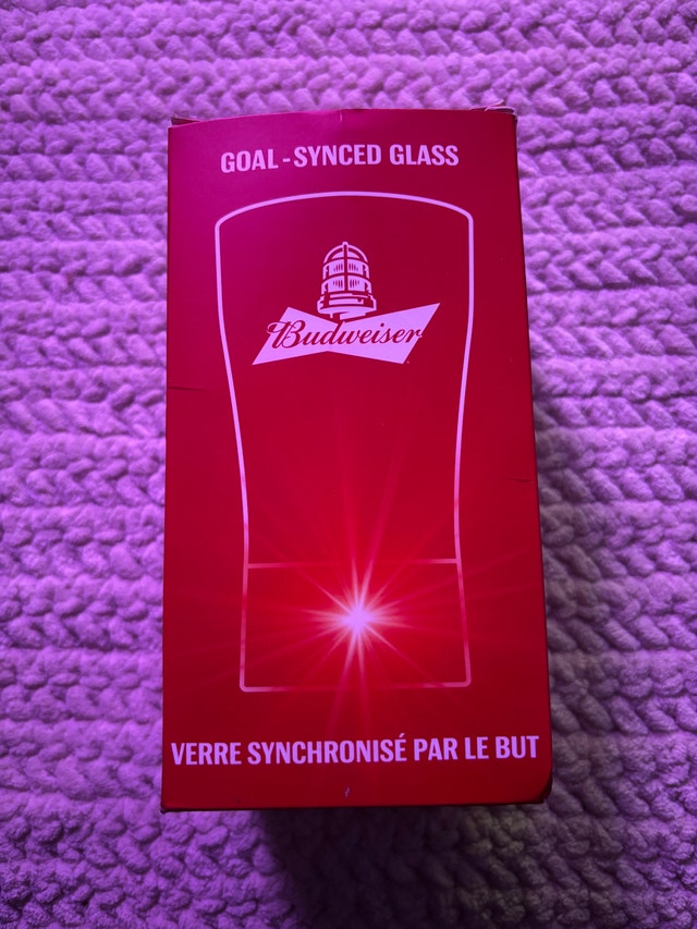 Budweiser Goal-Synced Glass