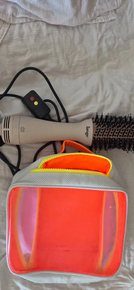 Lange Hot Air Brush and Cosmetic Bag