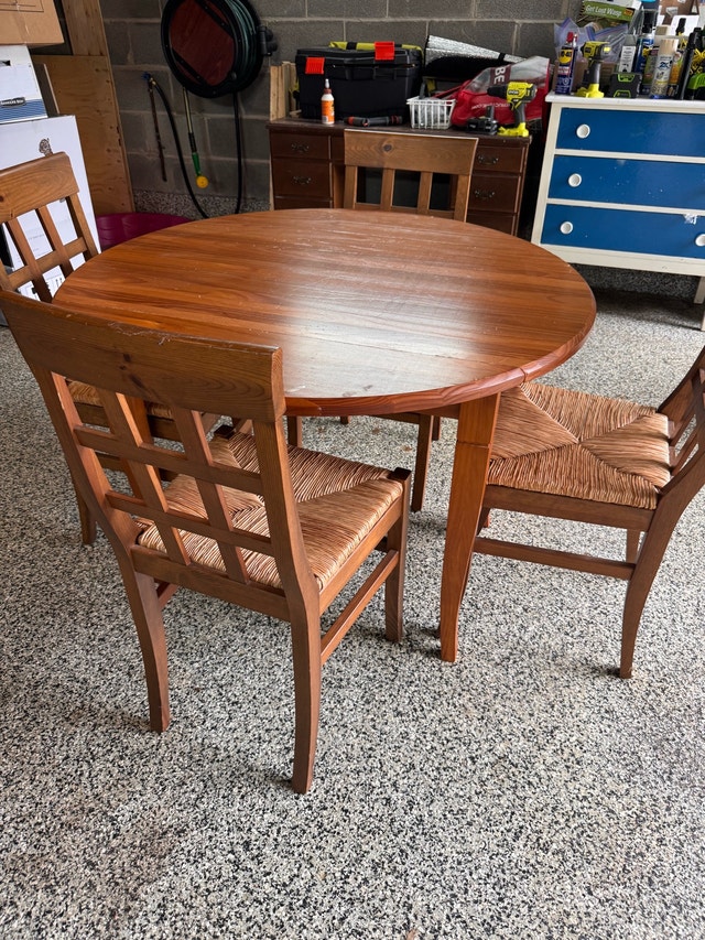 Wooden Drop Leaf Dining Set