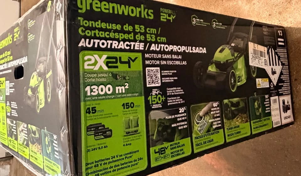Greenworks 2x24V 21" Self-Propelled Mower with Batteries - photo 5