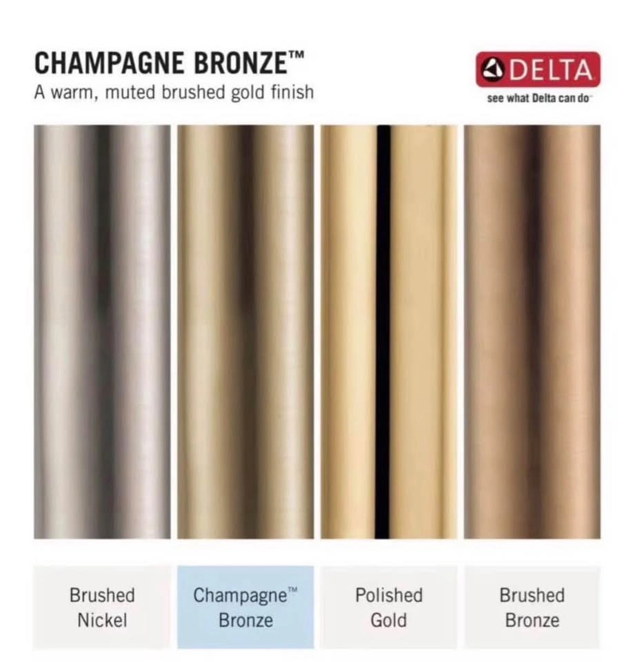 New Delta Dryden Brushed Gold Bathroom Faucet 8-inch 3-hole - photo 4