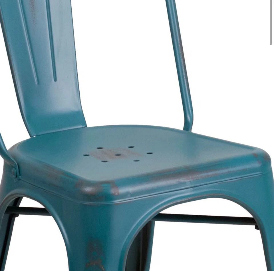Set of 4x indoor or patio farmhouse rustic dining chairs. Brand - photo 3