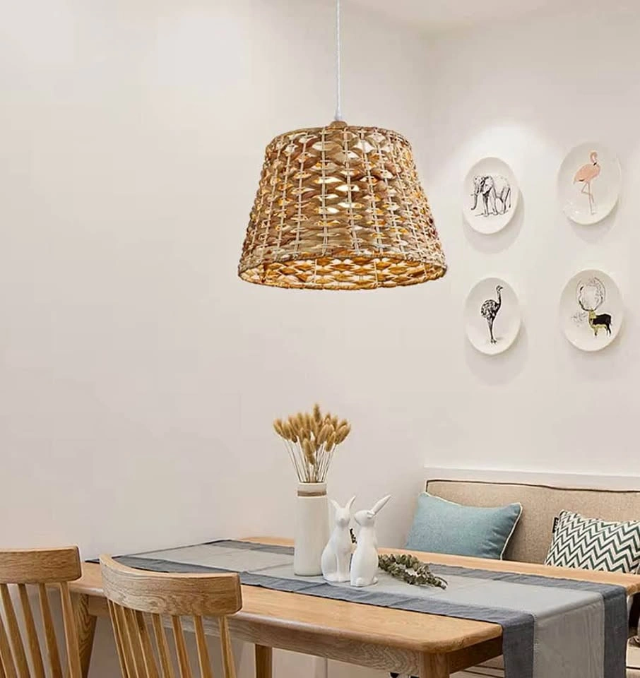 Woven Rattan Pendant Light