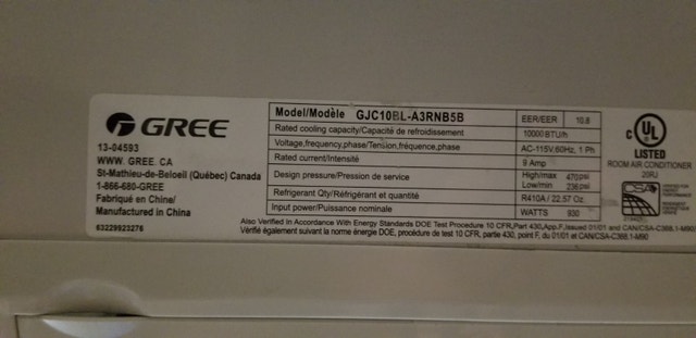 Gree Window AC - 10,000 BTU - photo 3