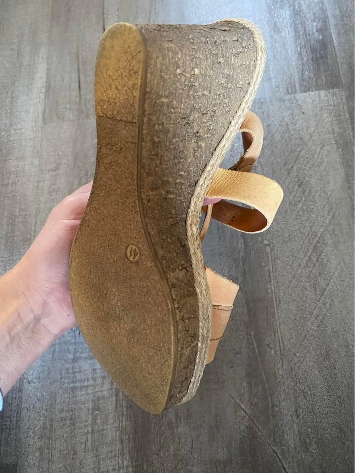ALDO leather wedge sandals size 9.5 - photo 4
