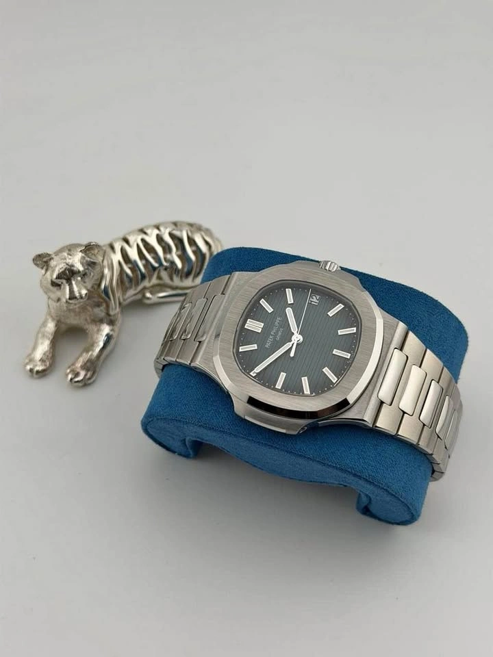 Nautilus Automatic Luxury Men's Stainless Steel Watch Blue
