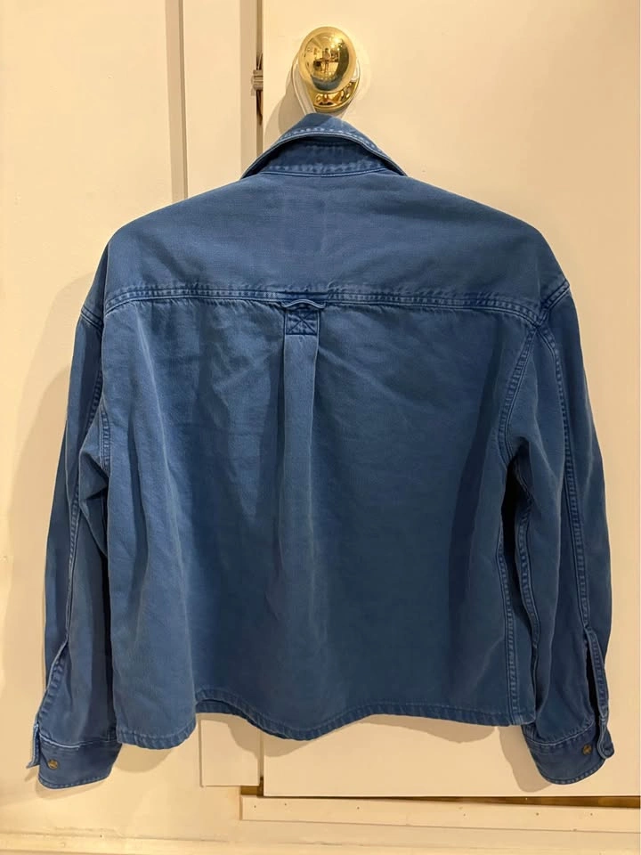 GAP The BIG Shirt Jacket Cropped - photo 3