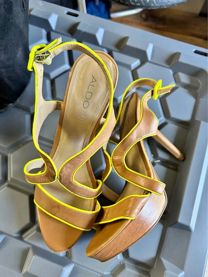 Ladies ALDO strap Heels size 10