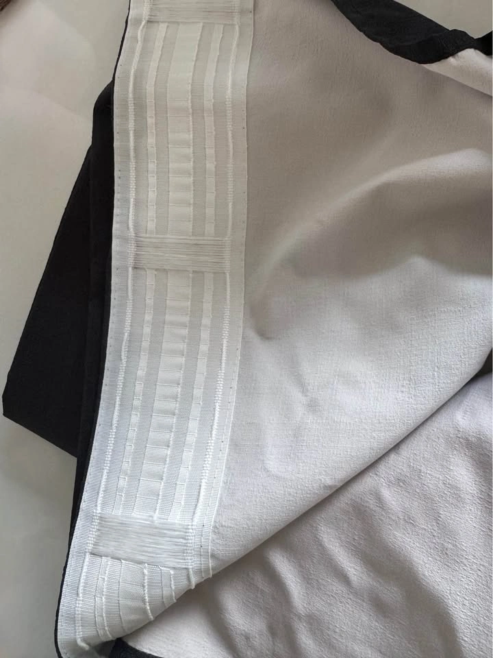 Black Blackout Curtains - 2 panels - photo 3