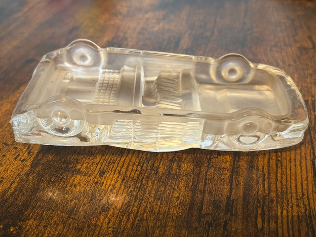 Hofbauer Lead Crystal Glass Ferrari Testarossa Paperweight - photo 5
