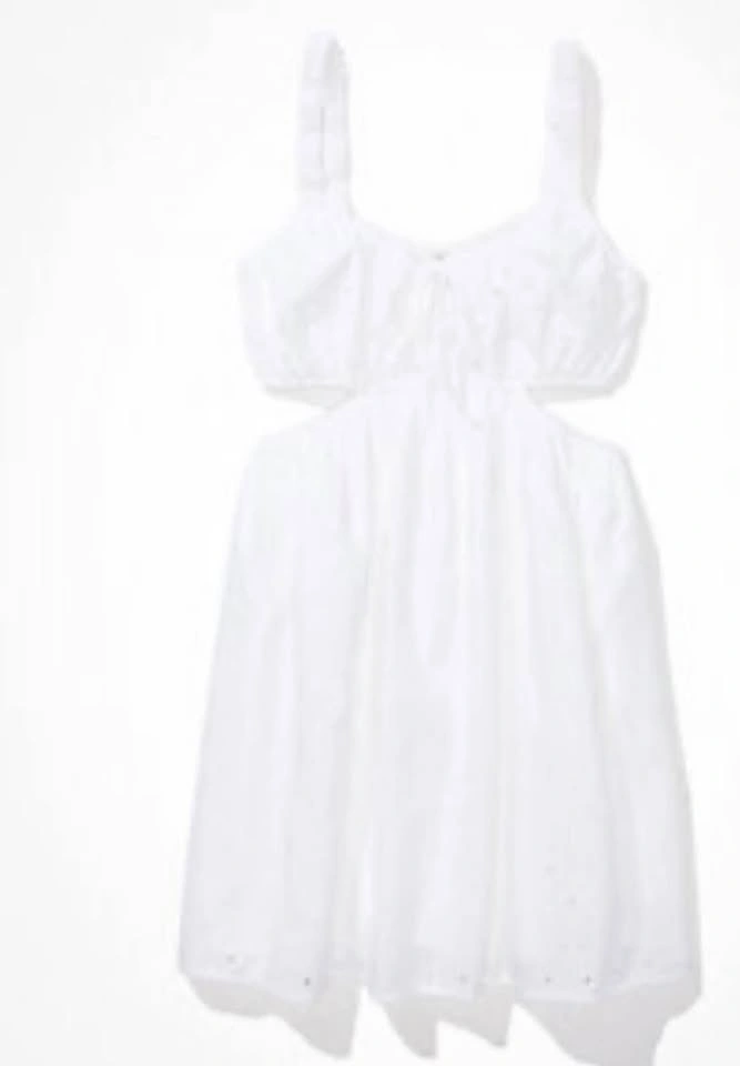 American Eagle Women's White Eyelet Mini Dress - XXL - photo 2