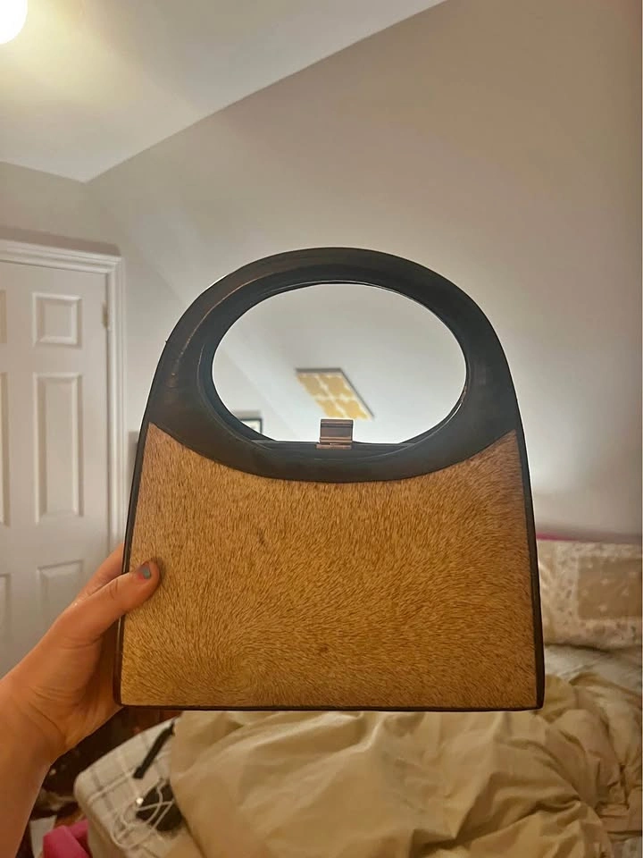 Leather + Fur Vintage Purse