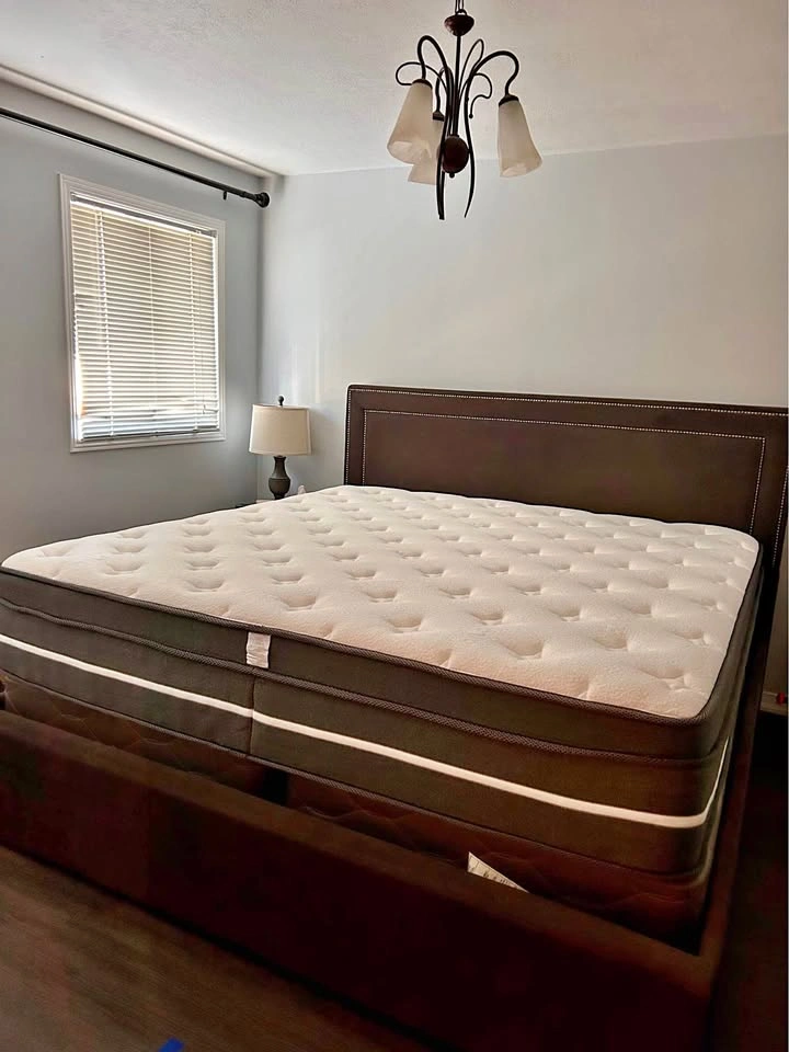 Chevni Co. King Size 14" Mattress and Upholstered Bed Frame