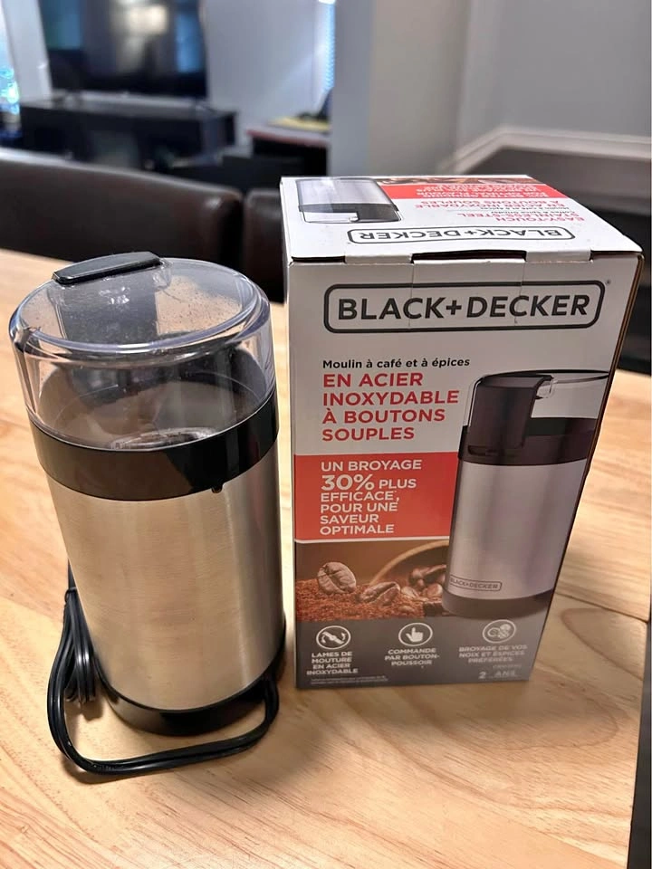 Black+Decker Stainless Steel Coffee & Spice Grinder