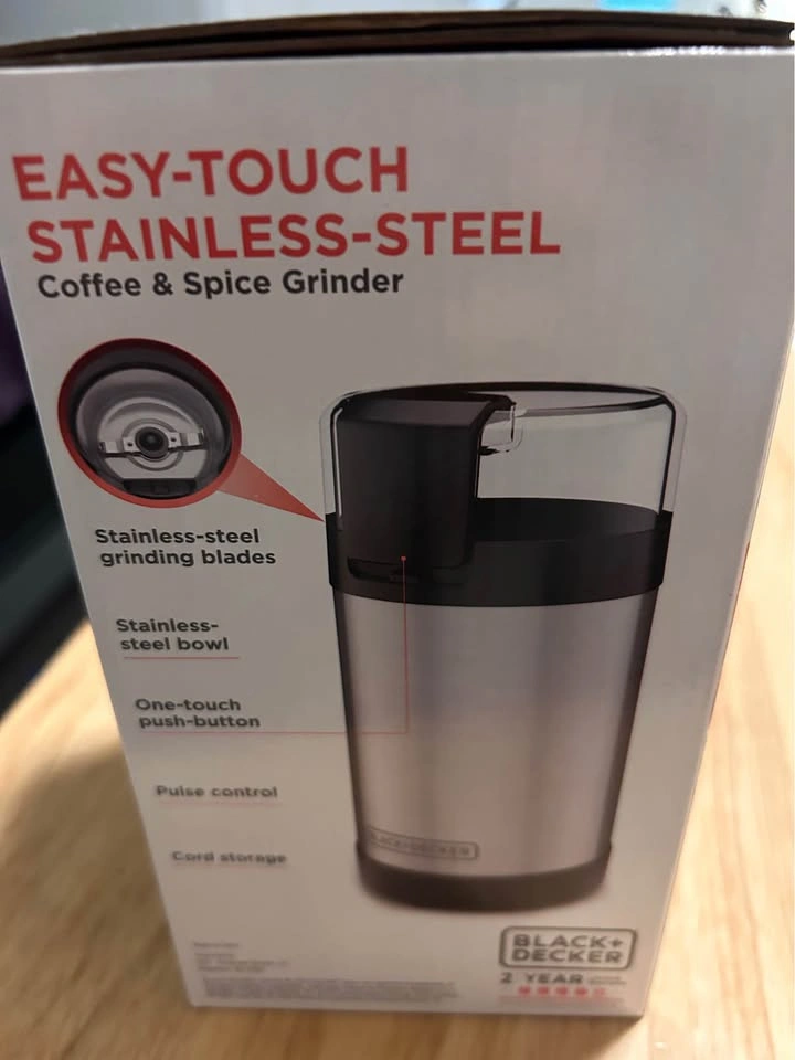 Black+Decker Stainless Steel Coffee & Spice Grinder - photo 2