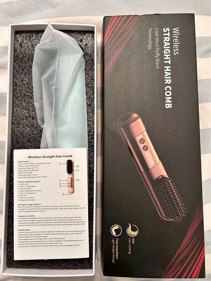 Wireless Straight Hair Comb