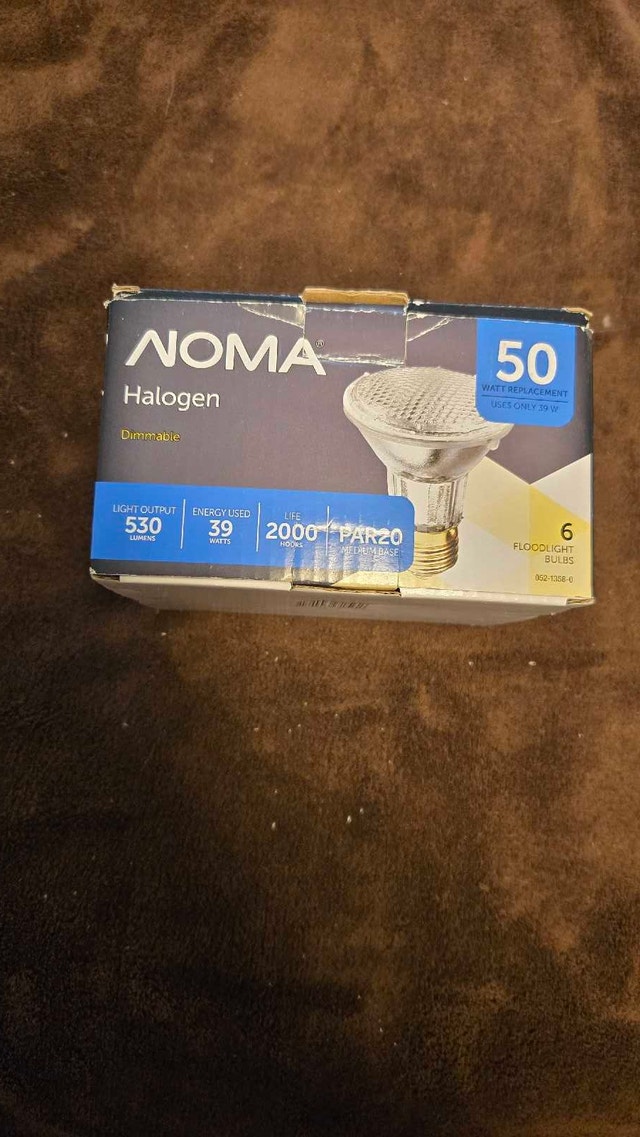 Halogen PAR20 4 floodlight bulbs