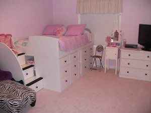 Double loft bed and dresser - photo 2