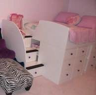 Double loft bed and dresser - photo 3
