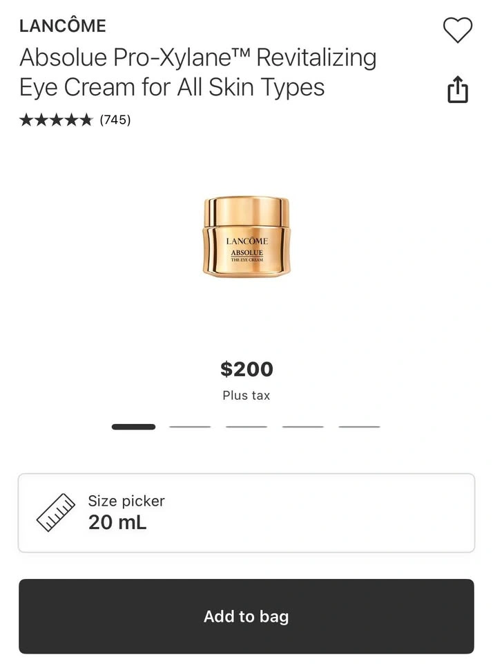 New Lancôme Absolue The Eye Cream 5ml each (4pc for $80) - photo 5