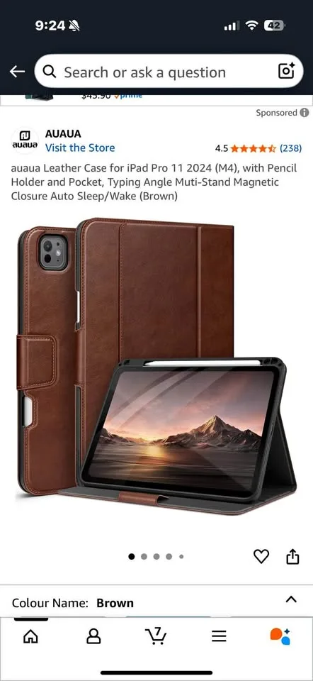 Leather case for ipad pro thumbnail