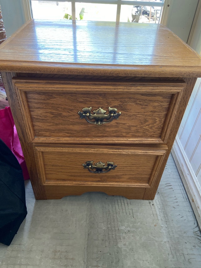oak nightstand