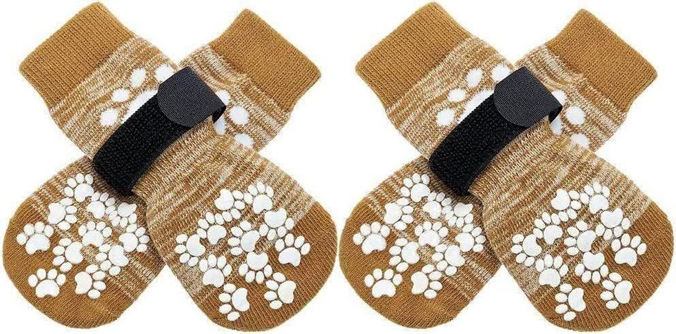 NEW-EXPAWLORER Anti Slip Dog Socks