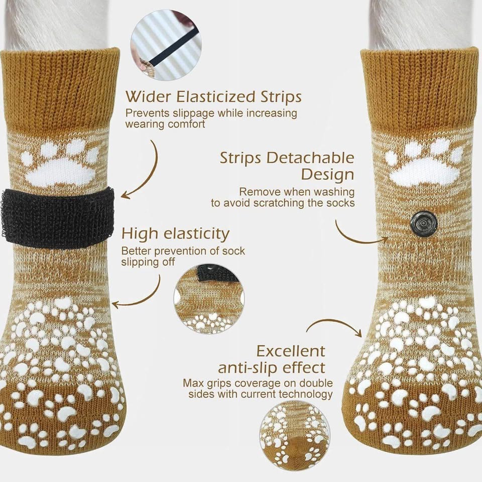 NEW-EXPAWLORER Anti Slip Dog Socks - photo 2