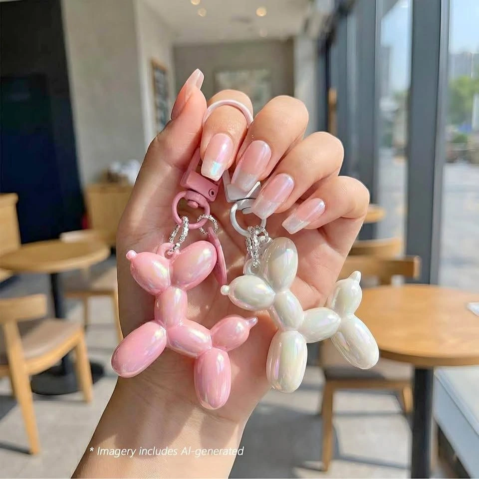 🎈 Balloon Dog Keychains – Cute Jelly Design (6 Colours)