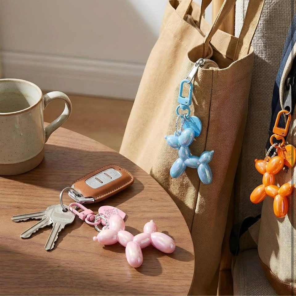 🎈 Balloon Dog Keychains – Cute Jelly Design (6 Colours) - photo 4