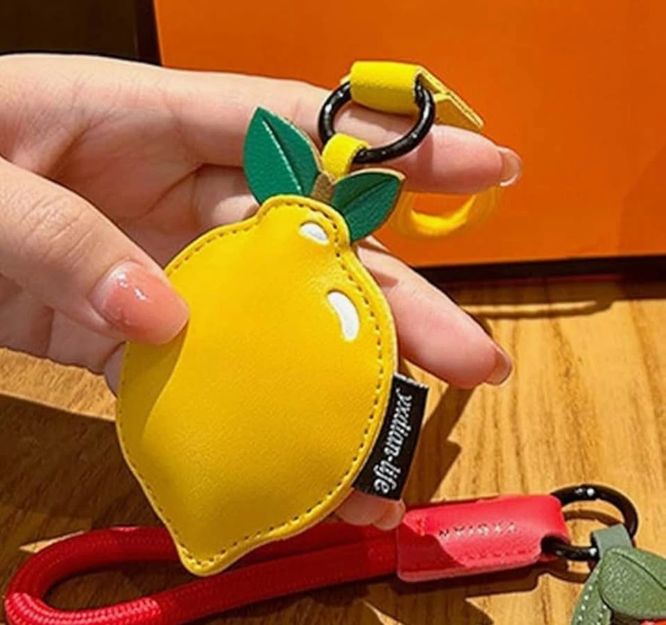 🍋 Cute Fruit Wristlet Keychain – Lemon - photo 2