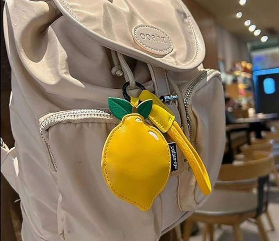🍋 Cute Fruit Wristlet Keychain – Lemon - photo 3