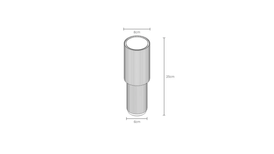 Green Modern Fluted Table Lamp – Contemporary Desk Light - photo 3