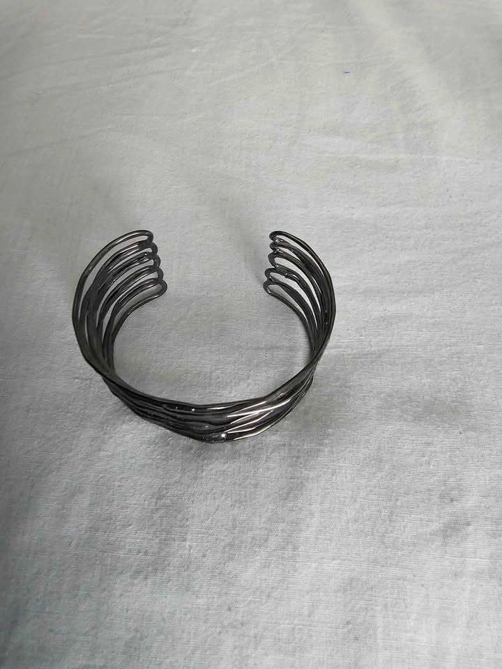 Black Multi-Strand Cuff Bracelet - photo 2