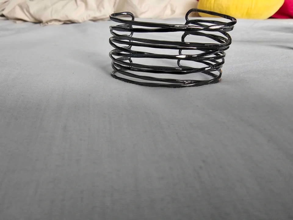 Black Multi-Strand Cuff Bracelet - photo 3