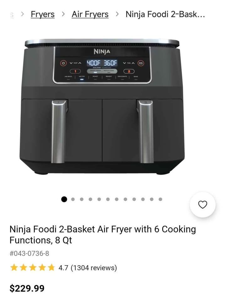 NINJA Dual Air Fryer - photo 3