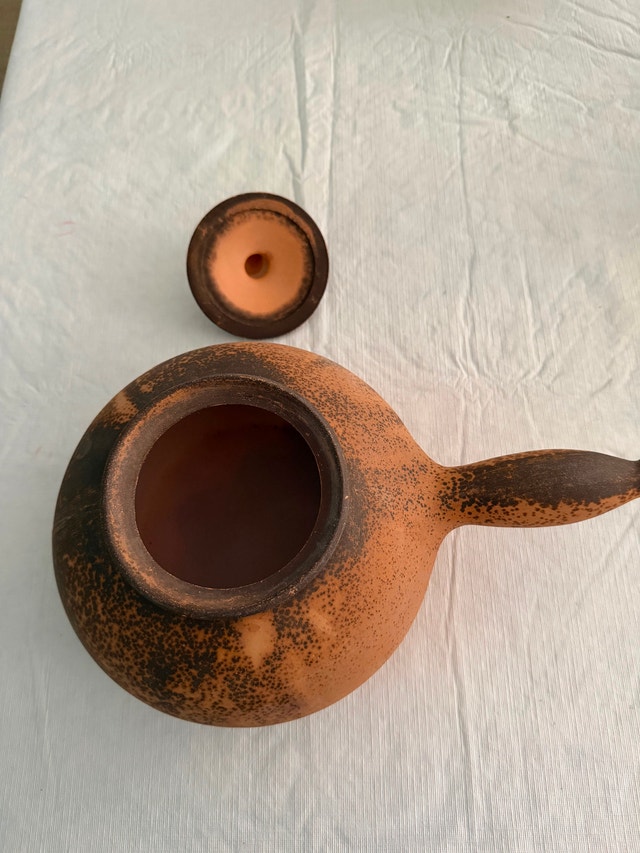 Thomas Baker Kartoffelfeuer Clay Potato Fire Lidded Pot - photo 2