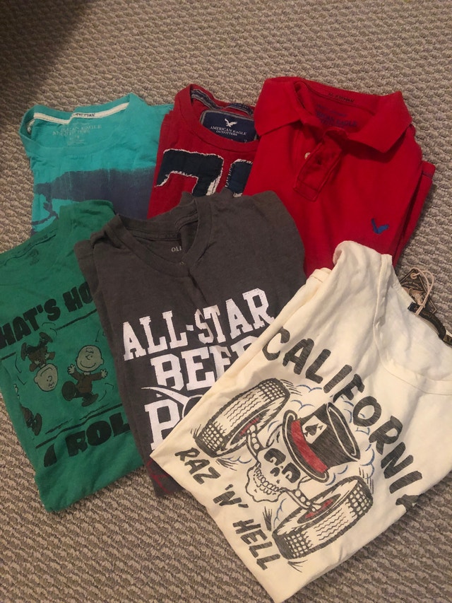Assorted t-shirts great for camp