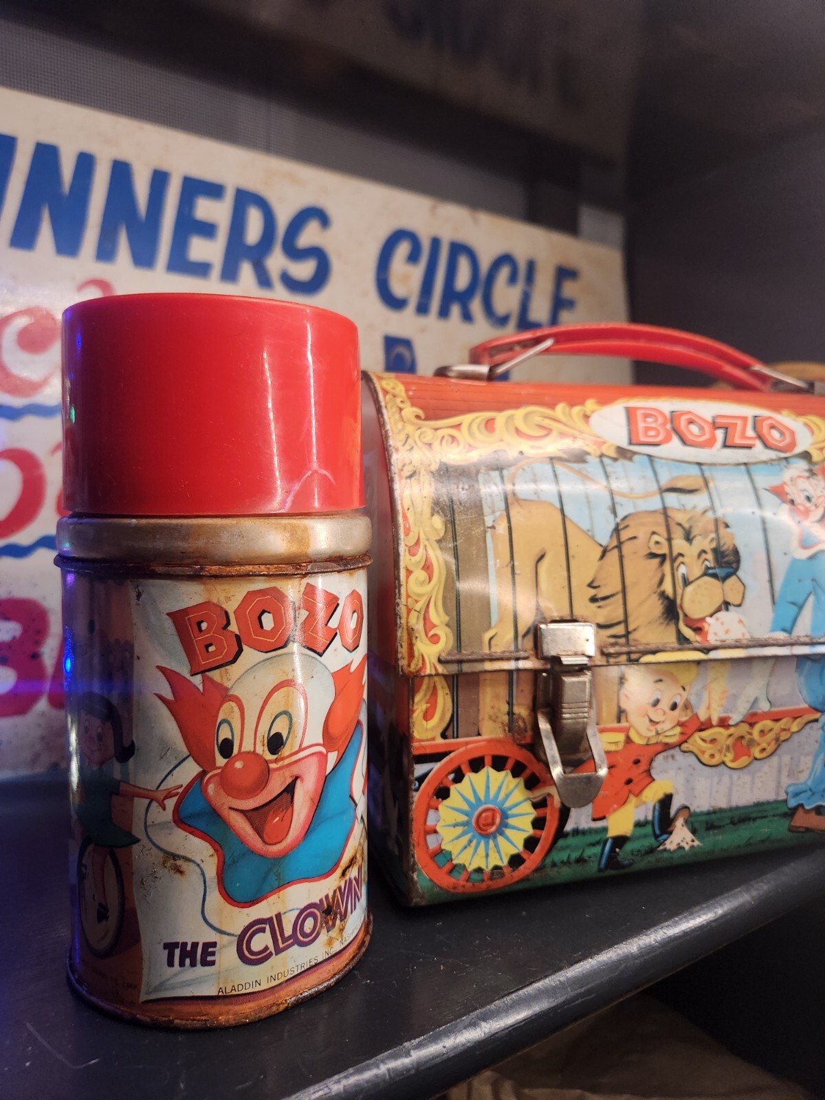 Vintage Bozo the Clown Lunchbox and Thermos