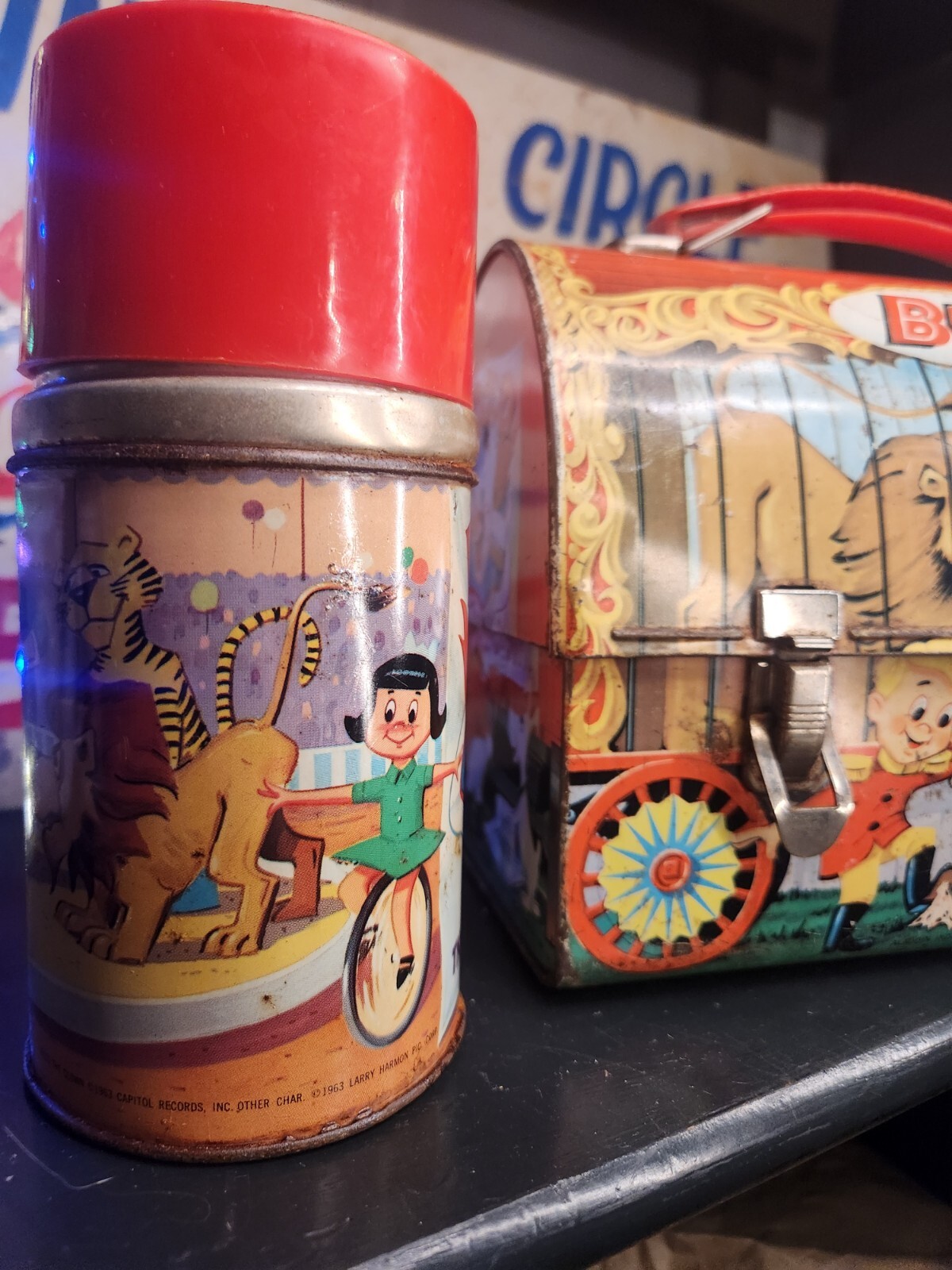 Vintage Bozo the Clown Lunchbox and Thermos - photo 2