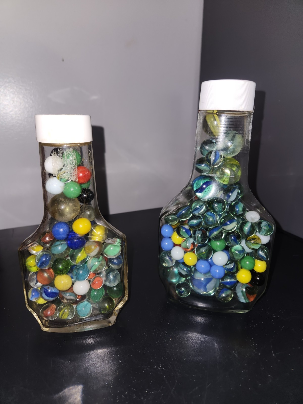 Vintage Glass Marble Lot – Cat’s Eye, Opaque & Clear Marbles