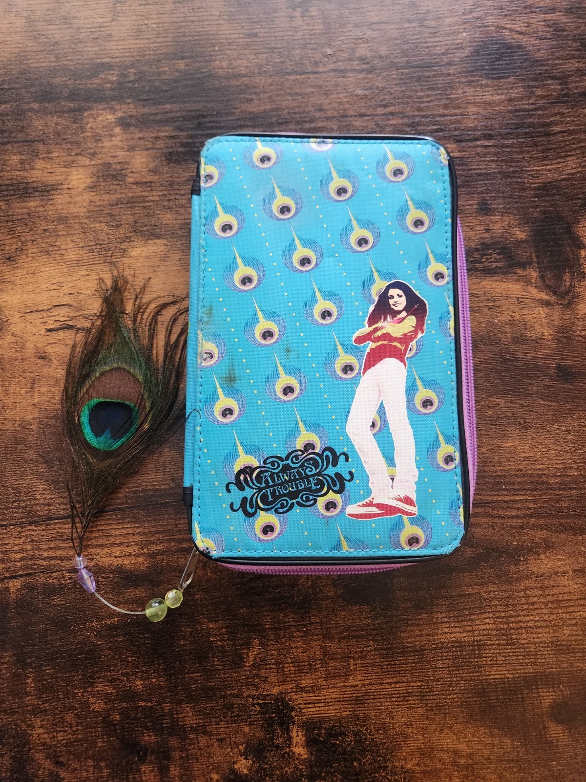 2009 Wizard Of Waverly Place Wallet Rare Blue Alex Russo