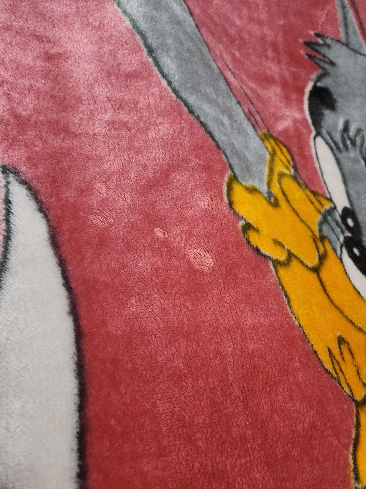Vintage 90s Tom and Jerry Fleece Blanket Hip Hop Rap Style - photo 5