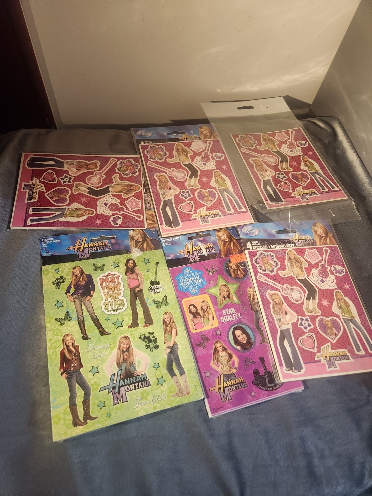 Lot Of Packs Hannah Montana Sticker Sheets Brand New