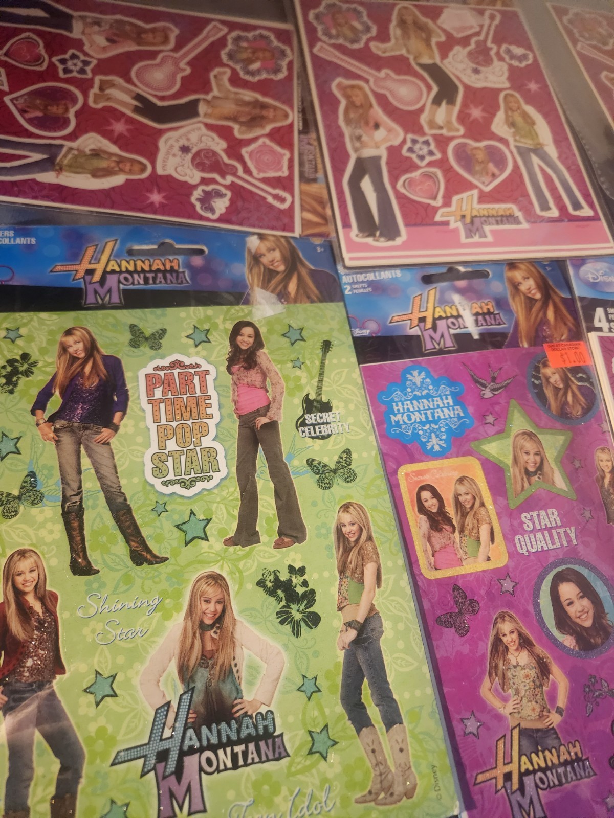 Lot Of Packs Hannah Montana Sticker Sheets Brand New - photo 2