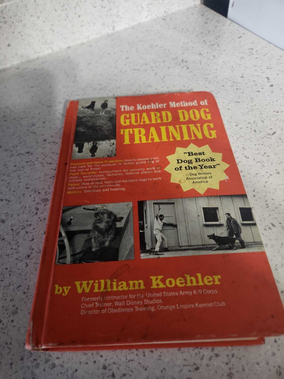 Vintage The Koehler Method of Guard Dog Training Hardcover