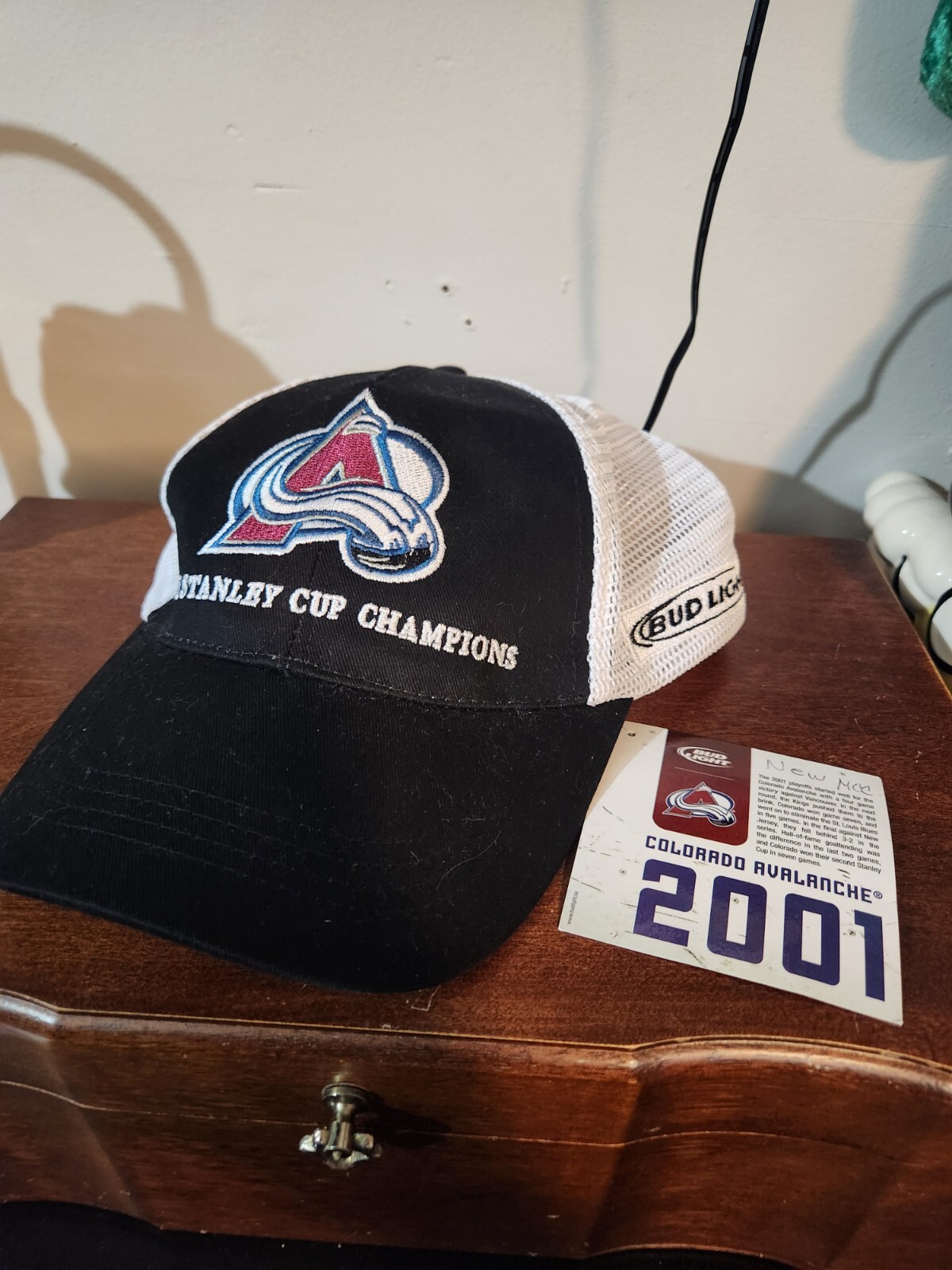 Colorado Avalanche Trucker Hat Stanley Cup 2001 Winner Rare - photo 2