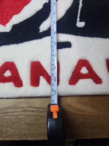 RARE Canada Hockey Rug Carpet 21" x 19" Logo Player - photo 5