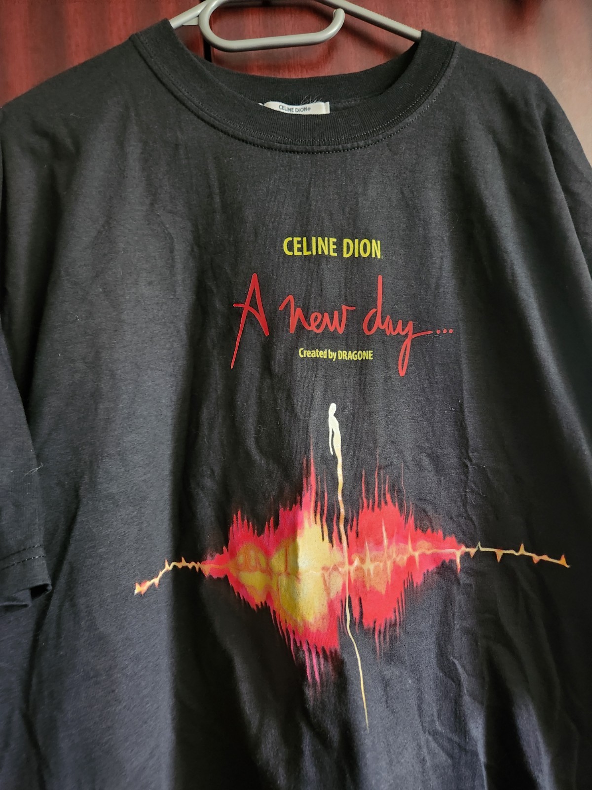 Vintage Celine Dion 'A New Day' T-Shirt XXL Black - photo 2